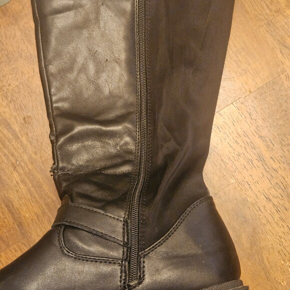 Quill Whimsigoth black boots great condition lug soles zip 11 - Picture 12 of 13